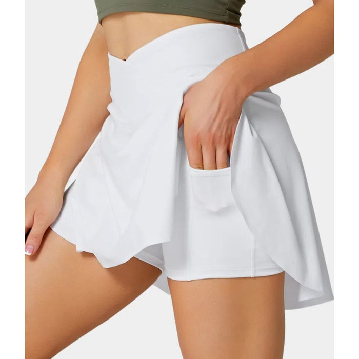 2 In 1 Side Pocket Tennis Skirt Shorts