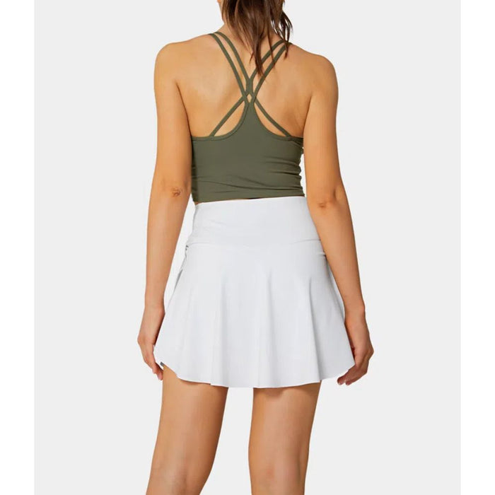 2 In 1 Side Pocket Tennis Skirt Shorts