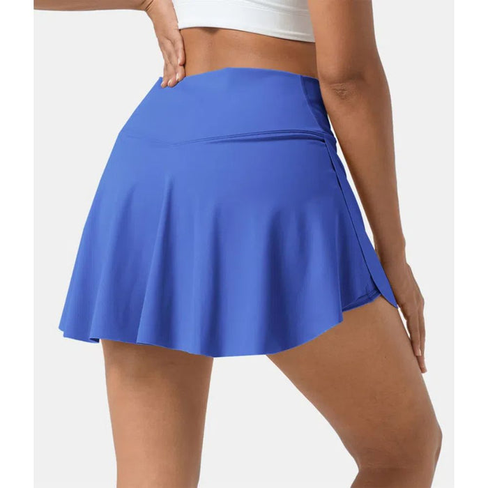 2 In 1 Side Pocket Tennis Skirt Shorts