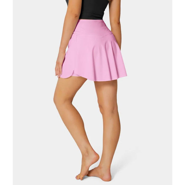 2 In 1 Side Pocket Tennis Skirt Shorts