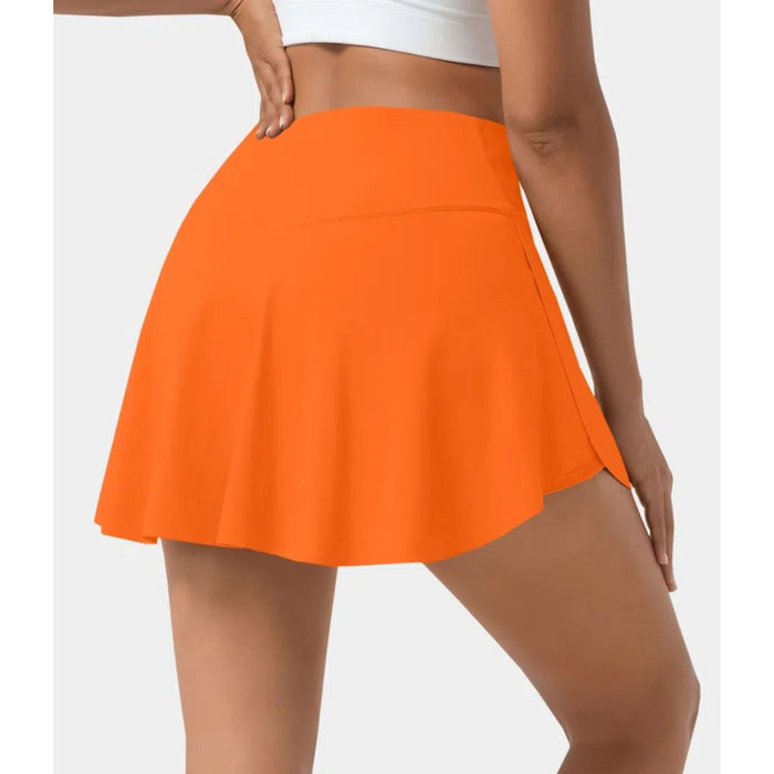 2 In 1 Side Pocket Tennis Skirt Shorts