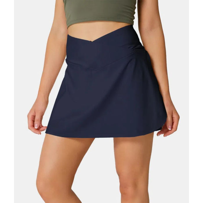 2 In 1 Side Pocket Tennis Skirt Shorts