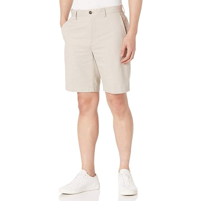 Chino Shorts With Zip Fly And Buttons