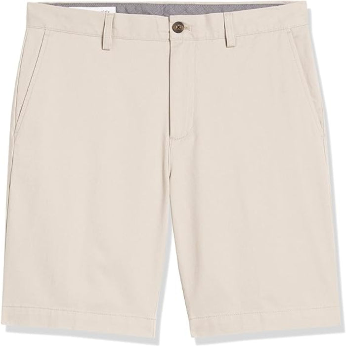 Chino Shorts With Zip Fly And Buttons