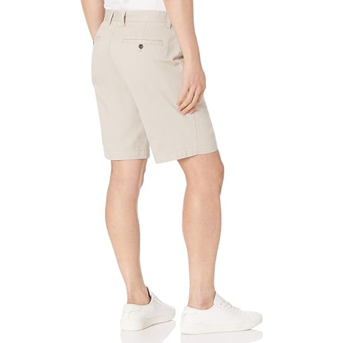 Chino Shorts With Zip Fly And Buttons