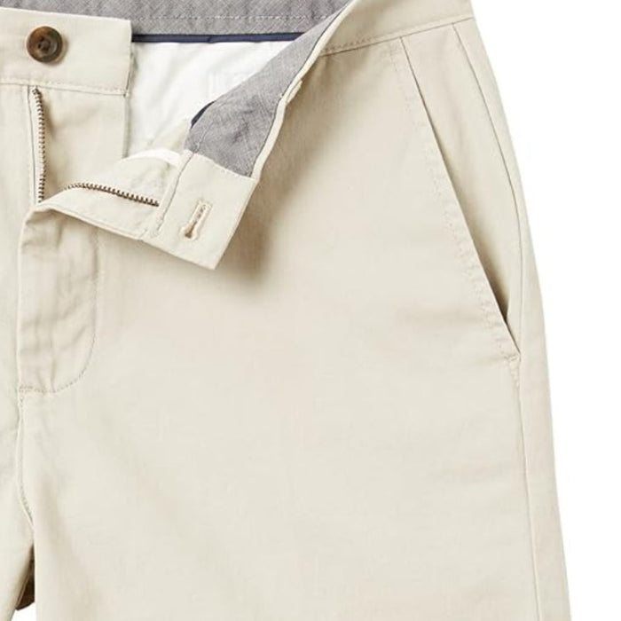 Comfy Light Chino Shorts With Slant Pockets