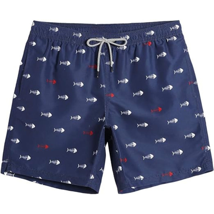 Quick Dry Patterned Swim Shorts