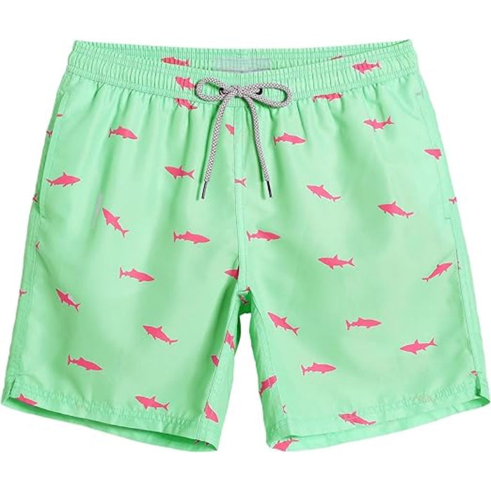 Quick Dry Patterned Swim Shorts