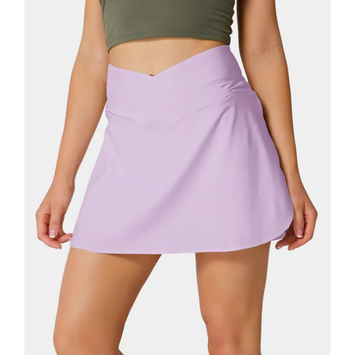 2 In 1 Side Pocket Tennis Skirt Shorts