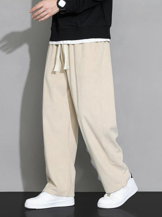 Mens Vintage Style Drawstring Sweatpants