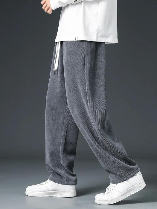 Mens Vintage Style Drawstring Sweatpants