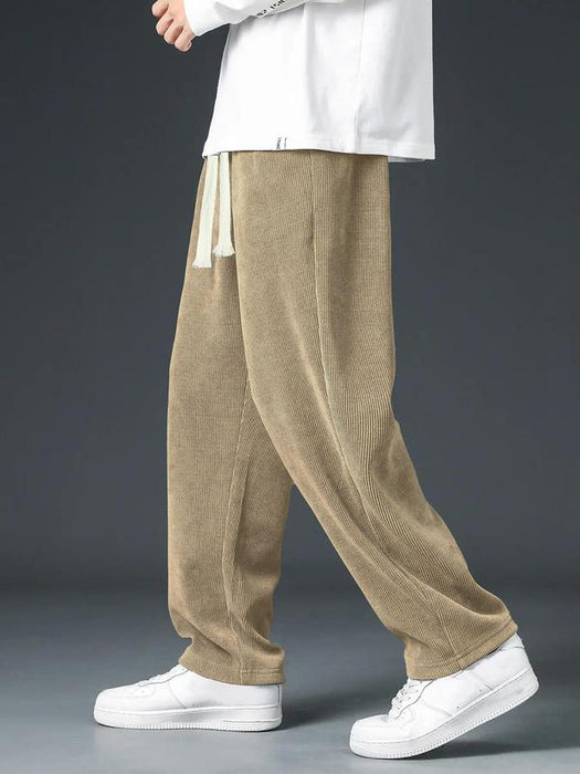 Mens Vintage Style Drawstring Sweatpants