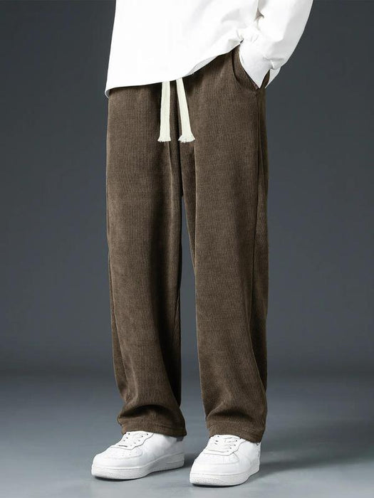 Mens Vintage Style Drawstring Sweatpants