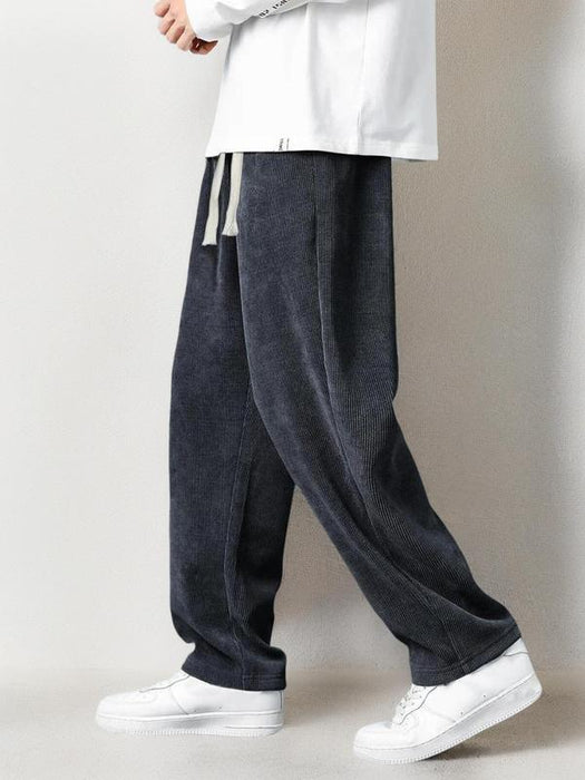 Mens Vintage Style Drawstring Sweatpants