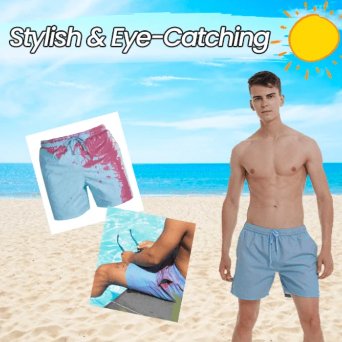 Color changing beach shorts