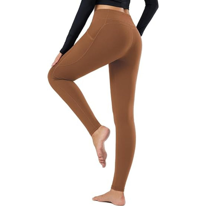 Women Thermal Fleece Pocket Winter Warm Pants